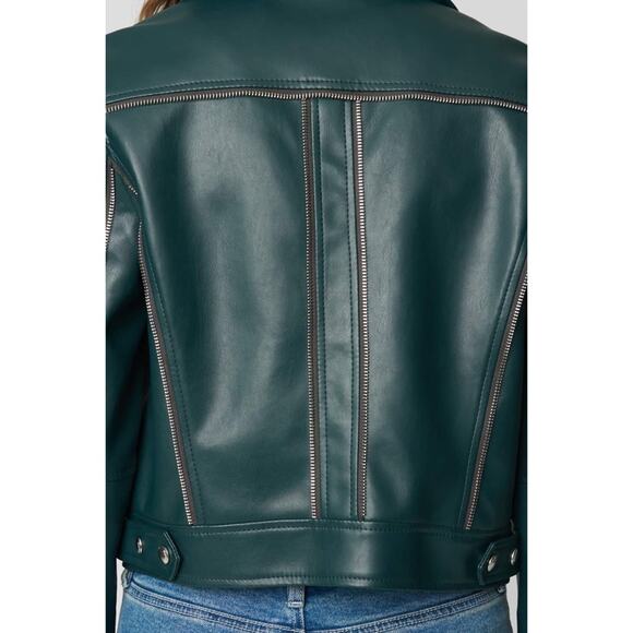 Blank NYC OVERACHIEVER moto green JACKET - Picture 6 of 8